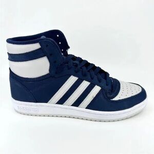 Adidas Top Ten Hi Blue/White Sneakers Brand New With Box Size 10.5 Men’s.